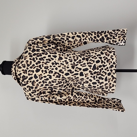 ZARA Animal Print Bow Tie Top - Picture 10 of 17